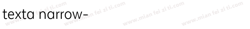 texta narrow字体转换